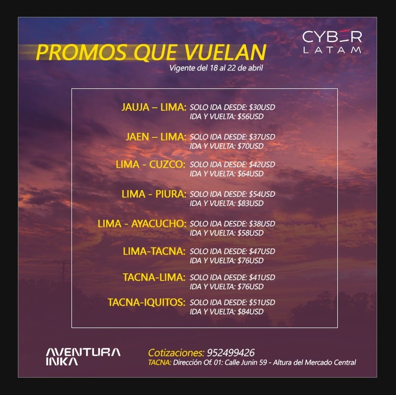 PROMOS QUE VUELAN